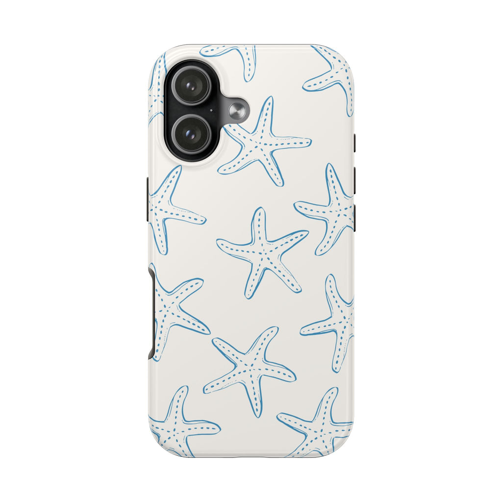 Starfish Beach Tough Phone Case — Coastal Sea Star Pattern, Protective iPhone Cover