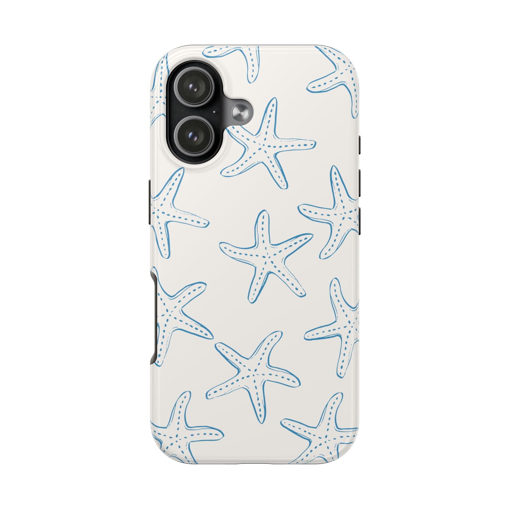 Starfish Beach Tough Phone Case — Coastal Sea Star Pattern, Protective iPhone Cover