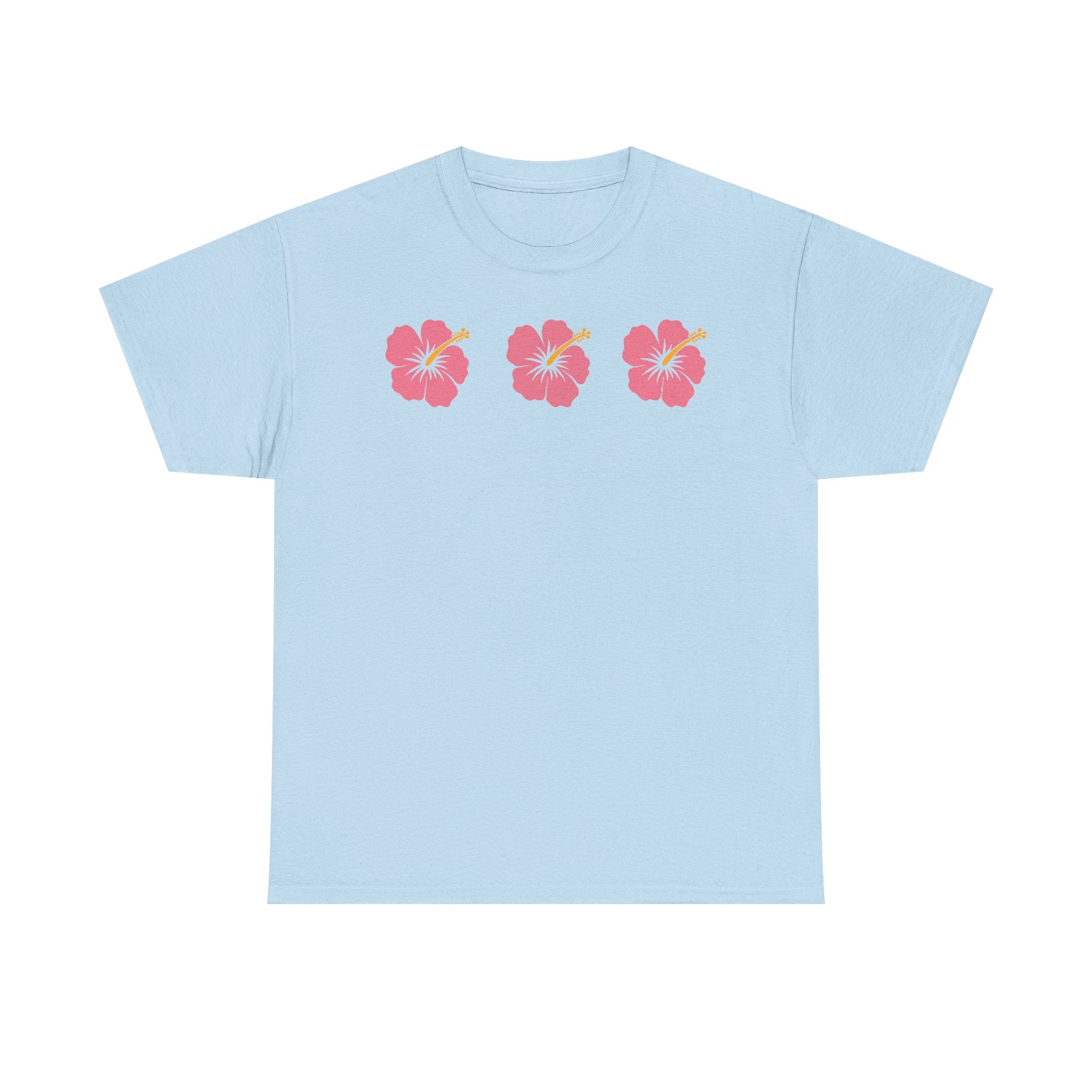 Hibiscus Trio T-Shirt — Tropical Floral Tee