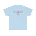 The Reena Tee— Tropical Shells & Hibiscus Tee with 'Summer' Script