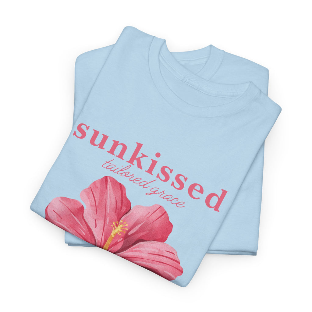 The Evelyn Sunkissed Pink Hibiscus Tee