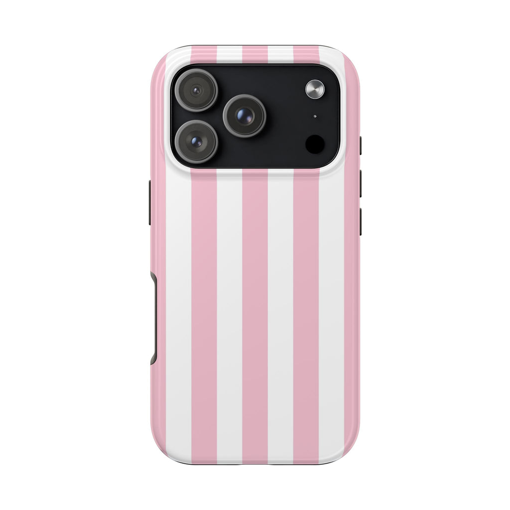 Pink Star Tough Phone Case – Pastel White Stars Protective Cover