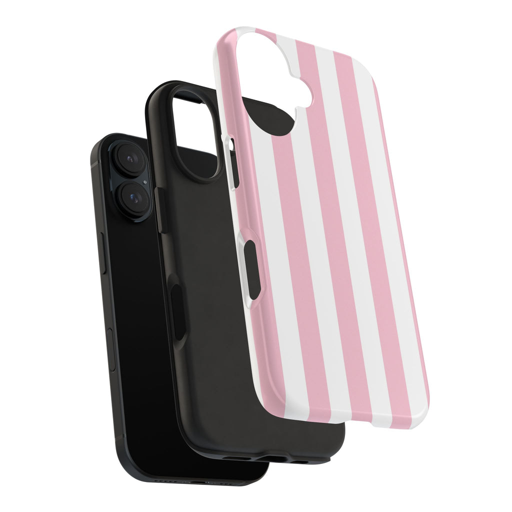 Pink Star Tough Phone Case – Pastel White Stars Protective Cover