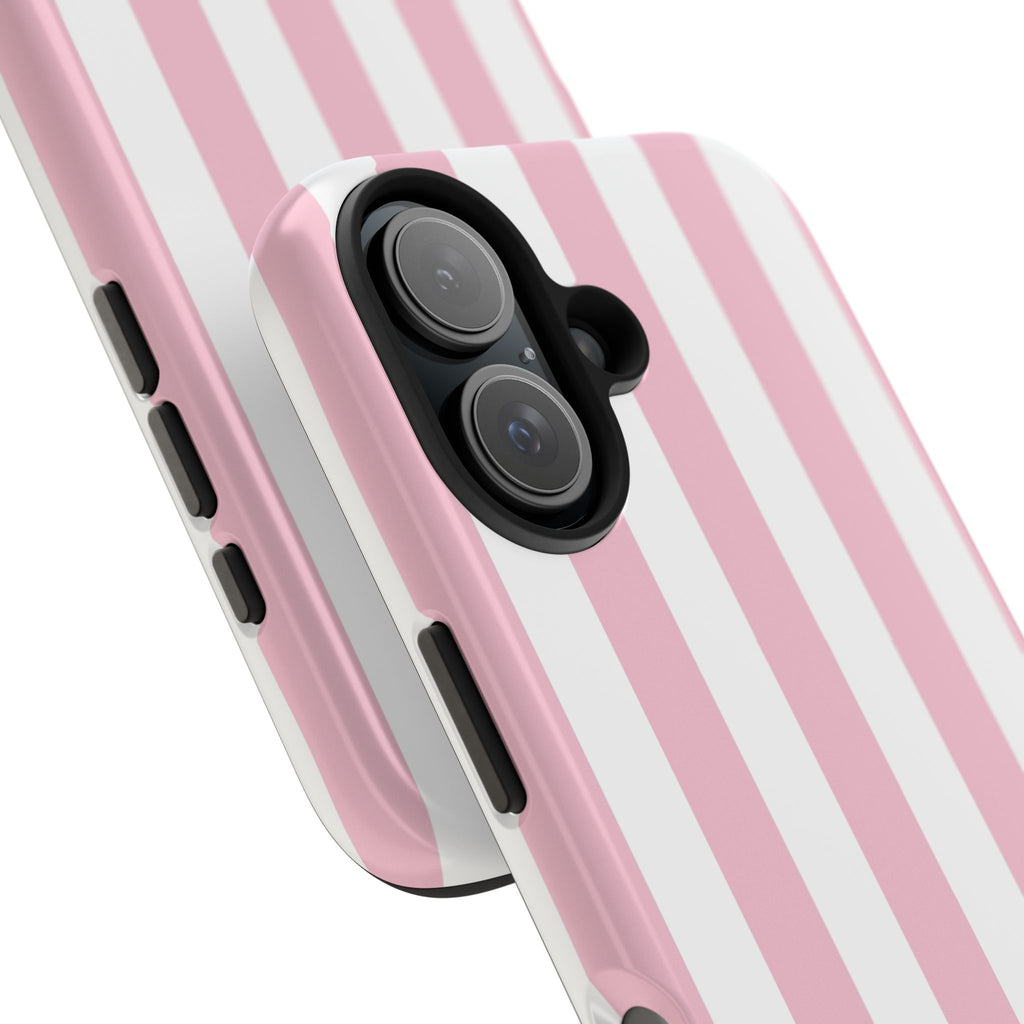 Pink Star Tough Phone Case – Pastel White Stars Protective Cover