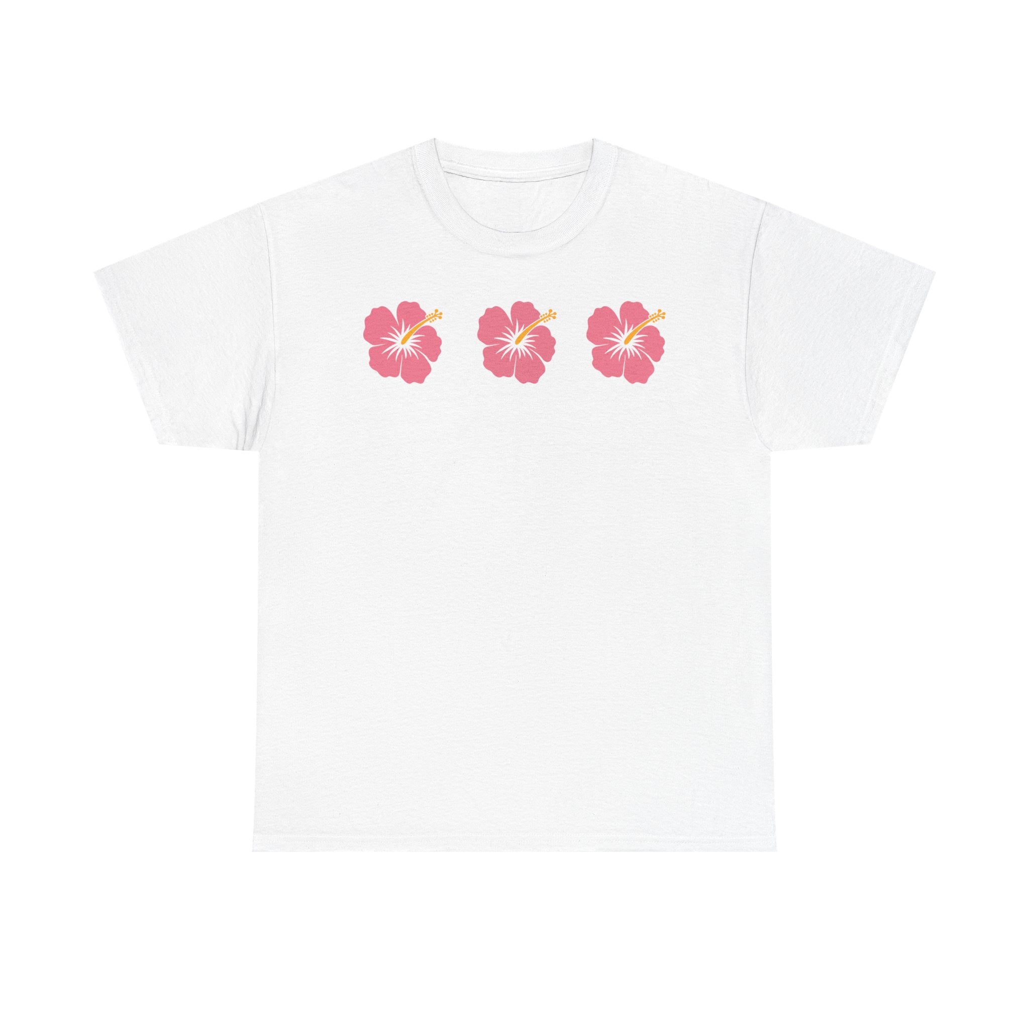 Hibiscus Trio T-Shirt — Tropical Floral Tee