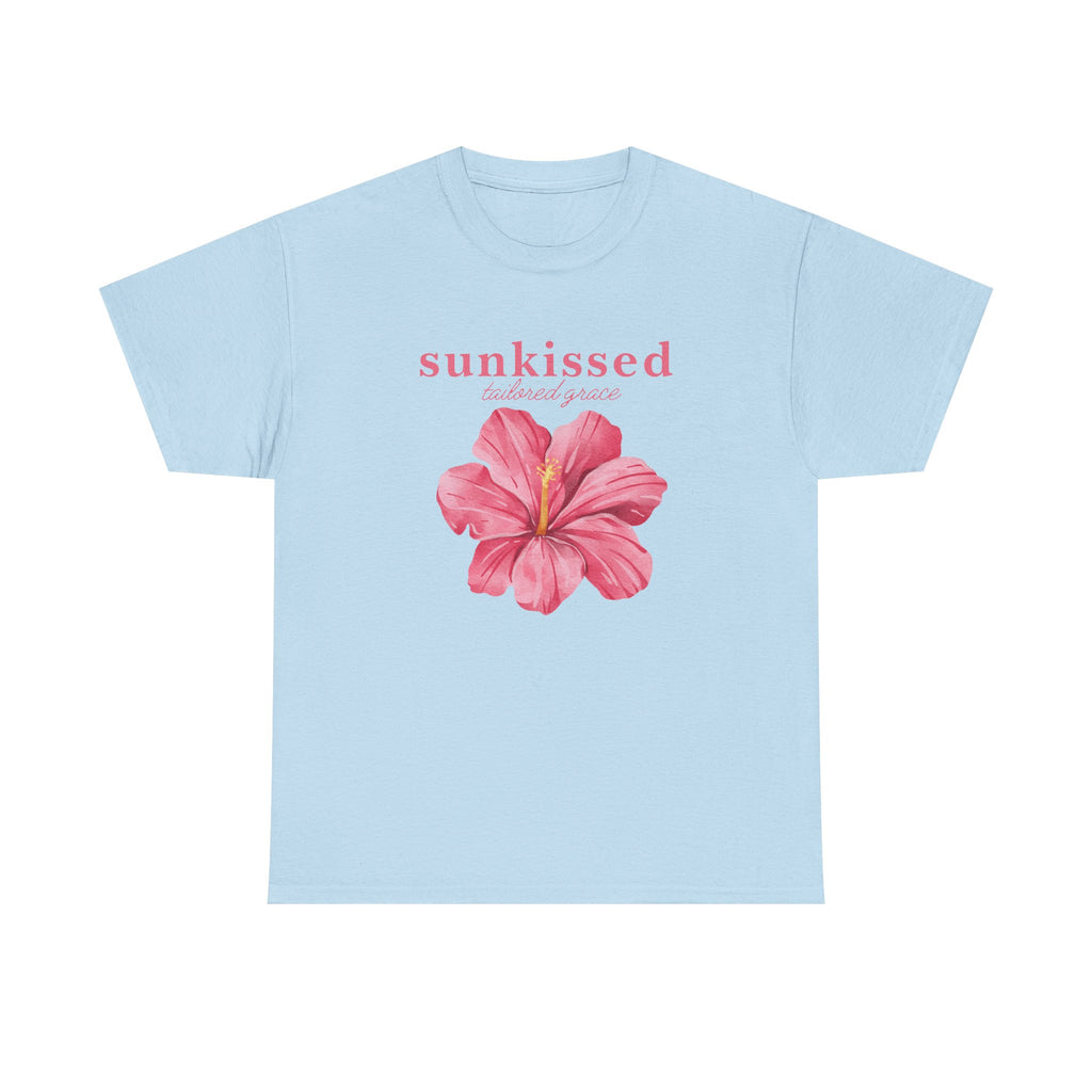 The Evelyn Sunkissed Pink Hibiscus Tee
