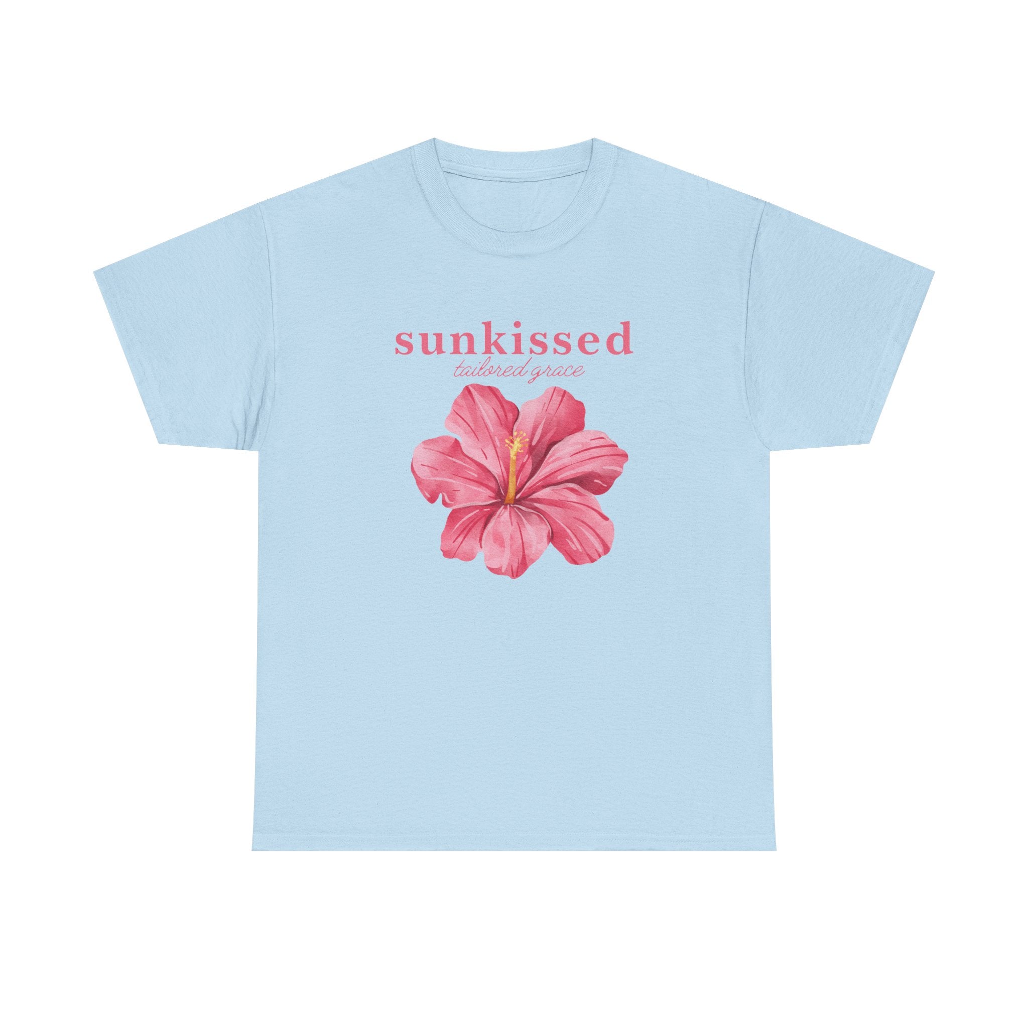 The Evelyn Sunkissed Pink Hibiscus Tee